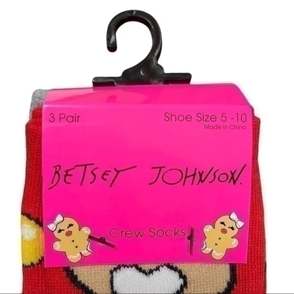 Betsey Johnson - Holiday Crew Socks